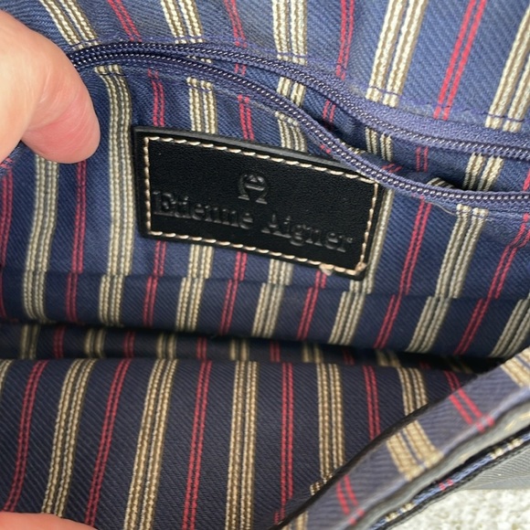 Etienne Aigner Mini Bag Shoulder Black Canvas - Picture 6 of 10